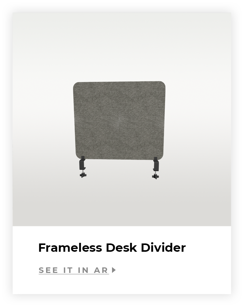 Frameless Desk Divider AR